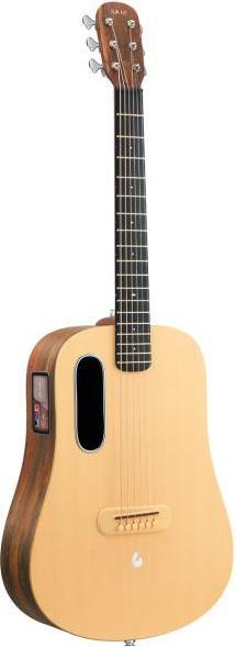 Actual product image Lava Music Guitar ME4 Spruce 36 inch Woodgrain Brown with cable (Acoustic guitar, Okoume, Spruce, HPL)
