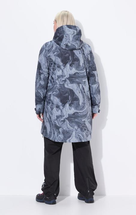 Produktbild Ulla Popken Regenmantel, wasserdicht, A-Linie, Seiten-Zipper, Kapuze (58)