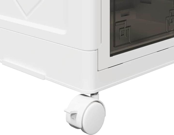 Actual product image vidaXL Storage box with wheels Stackable 28 L (28 l)