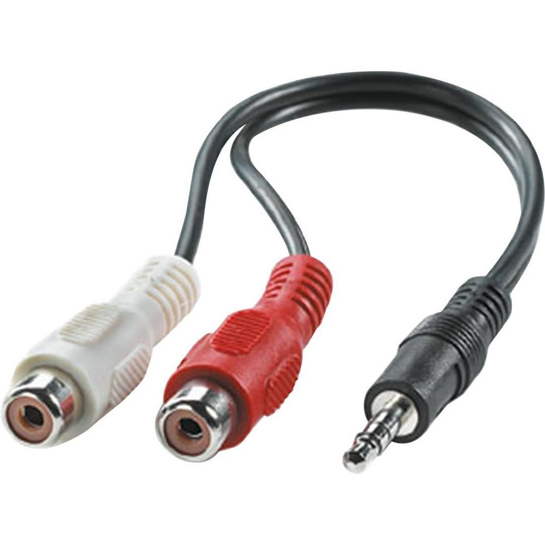 Roline Stereo-Klinke - Stereo-Cinch Buchse (0.20 m, 3.5mm Klinke (AUX), Cinch), Audio Kabel