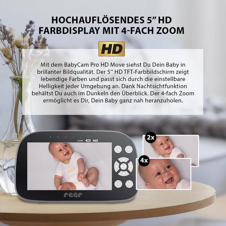 Actual product image Reer BabyCam Pro HD Move (Video & Audio, 300 m)