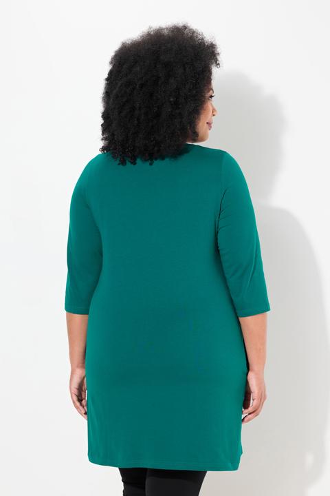 Produktbild Ulla Popken Longshirt, A-Linie, Carré-Ausschnitt, 3/4-Arm (56)