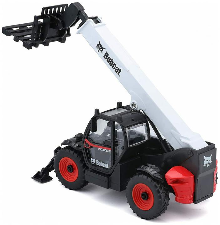 Actual product image Bburago 1:48 Bobcat T40.180SLP telescopic handler with pallet forks, 18-32087
