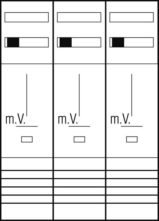 Produktbild ABN Zählerplatz 3Pkt 3Z Z37230 (Z37230)