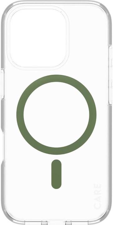 Actual product image PanzerGlass CARE Flagship Case Urban Combat w. Green MagSafe iPhone '24 6.3" Pro (Apple iPhone 16 Pro)