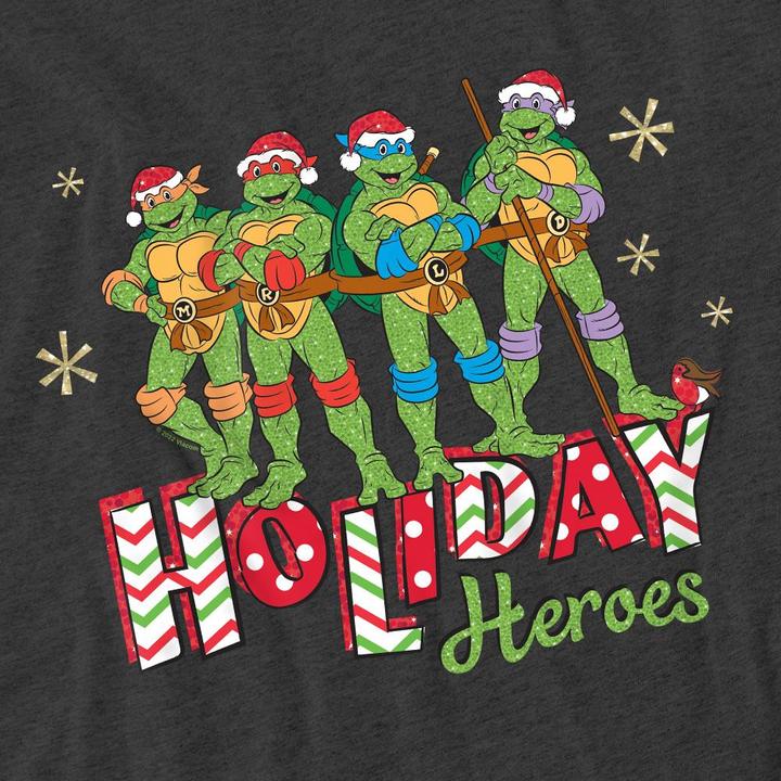 Image du produit Teenage Mutant NT - T-shirt HOLIDAY HEROES - Adulte (L)