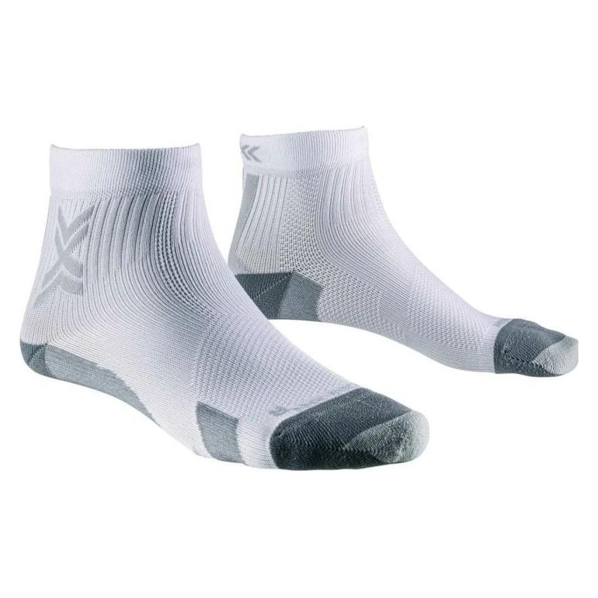 X-Socks, Unisex, Sportsocken, Run Discover Ankle (42 - 44), Weiss, Grau