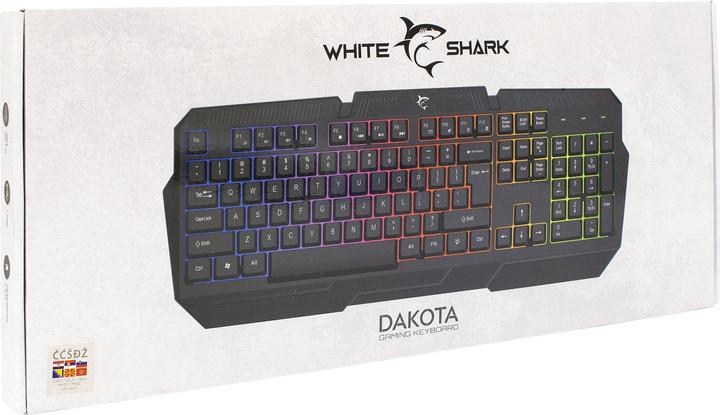 Produktbild Membrane Gaming Keyboard Shark Dakota, Rainbow LED backlight, US layout (US, Kabelgebunden)