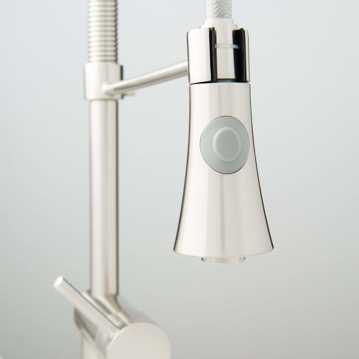 Actual product image Schütte Kitchen tap CORNWALL spiral spring sink mixer stainless steel look swivelling 79155