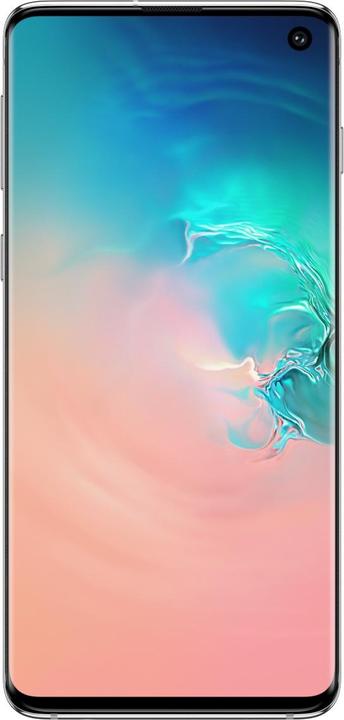 Actual product image Samsung Galaxy S10 (128 GB, Prism White, 6.10", Hybrid Dual SIM, 4G)
