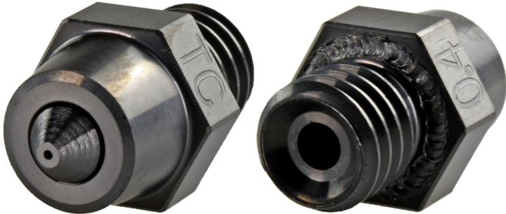Actual product image Prima Creator Phaetus x PrimaCreator - Raise3D Pro2 Tungsten Carbide Nozzle 0,4 mm - 1 pcs (Blast pipe)