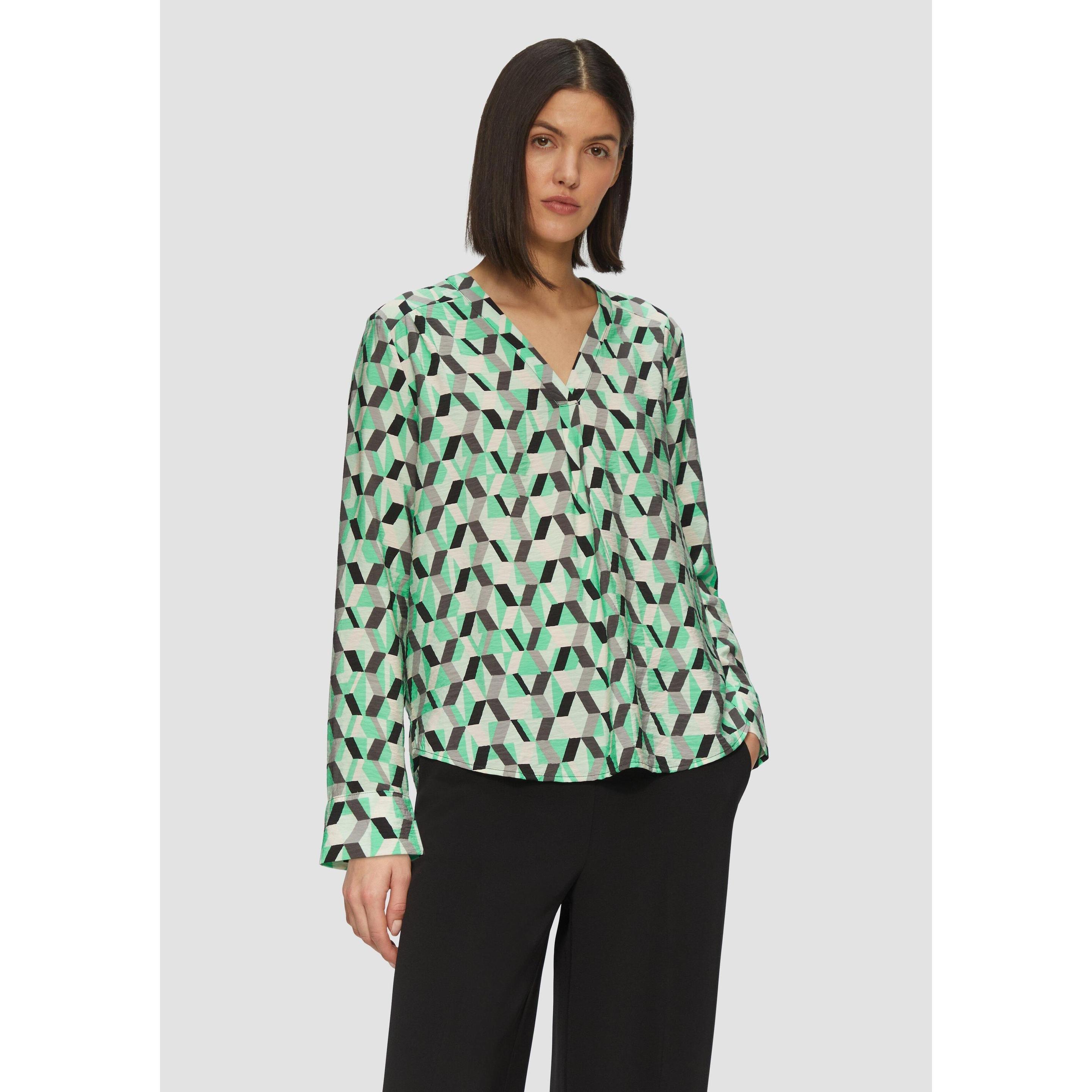 Bluse Strukturierte Bluse mit V-Ausschnitt Galaxus