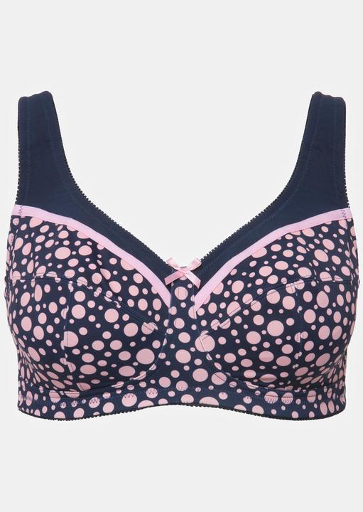Actual product image Ulla Popken Bubble Print Wire-Free Relief Bra (Single pack, 100 C)