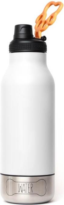 Produktbild Asobu - Dog Bowl Buddy - Edelstahlflasche mit 2 Näpfen Weiss (394.42 cl)