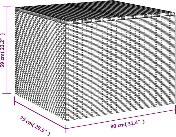 Image du produit vidaXL Gartentruhe 291L