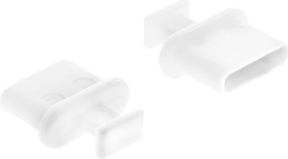 Actual product image Delock Dummy plug USB-C 10 pieces, White with handle (USB 3.1, USB 3.0, USB 3.2 Gen 2, USB 3.2 Gen 1)