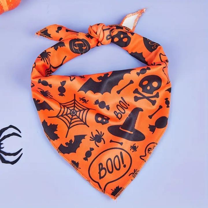 Image du produit Suba Bandanas d’Halloween pour Chiens (S, Bandana pour chien)