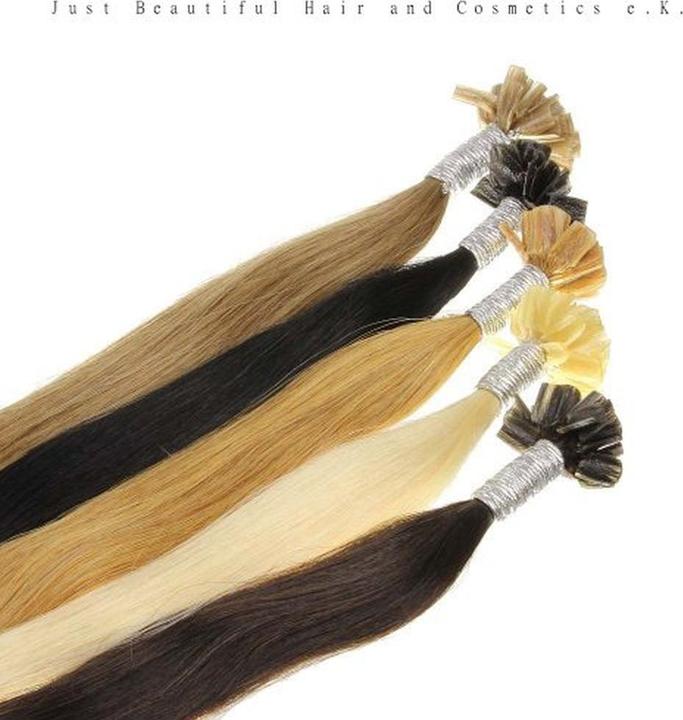 Hair2heart Bonding Extensions Smooth 50 cm 60 Platinum Blonde Keratin Hair Extension Bonding (60 Platinum Blonde, 50 cm)