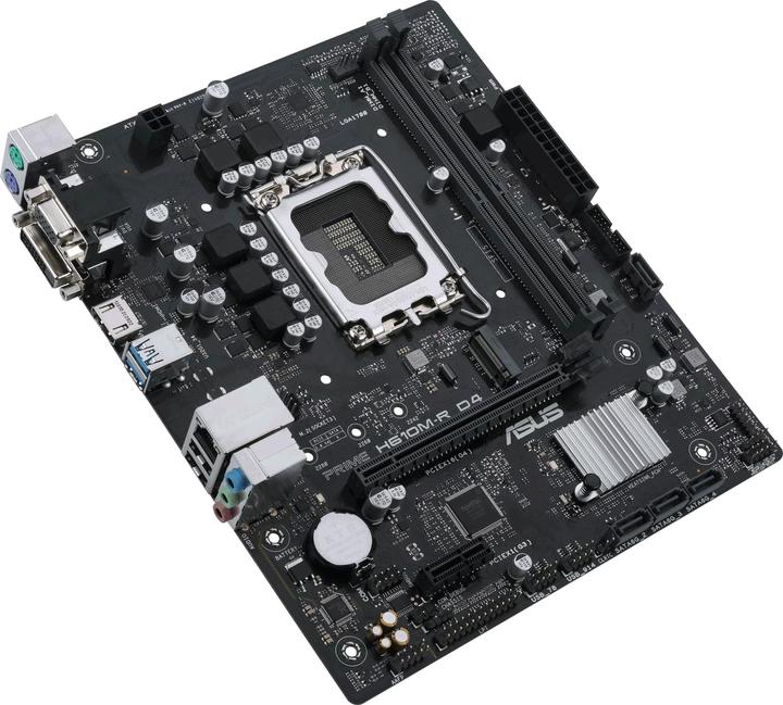 Image du produit ASUS Carte mère||Intel H610|LGA1700|Micro-ATX|Mémoire DDR4 (LGA 1700, Intel H610, mATX)