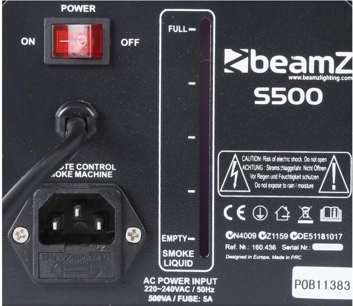 Actual product image BeamZ S500