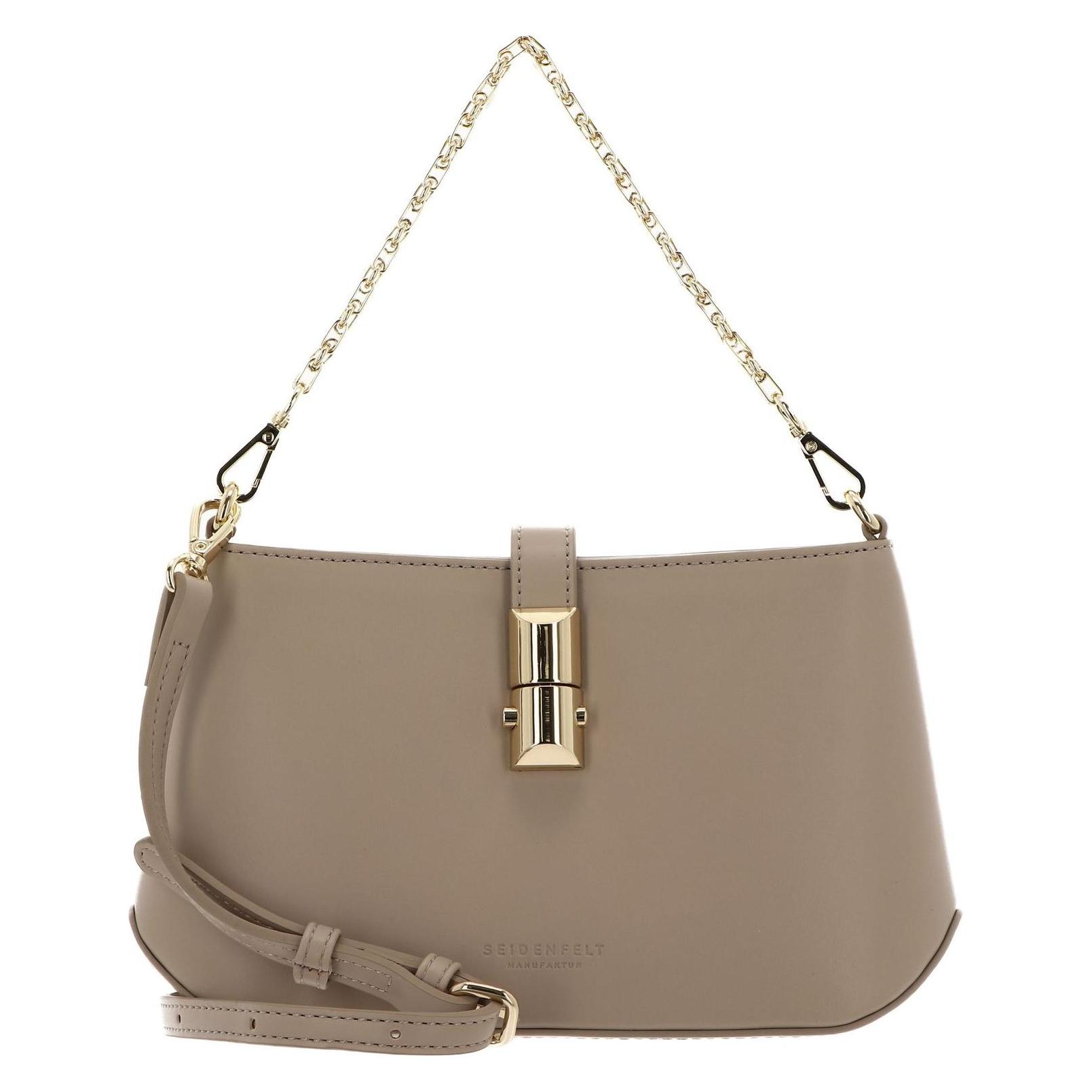 Seidenfelt, Damen, Handtasche, Lilla Ro Little Shoulderbag, Gold, Braun