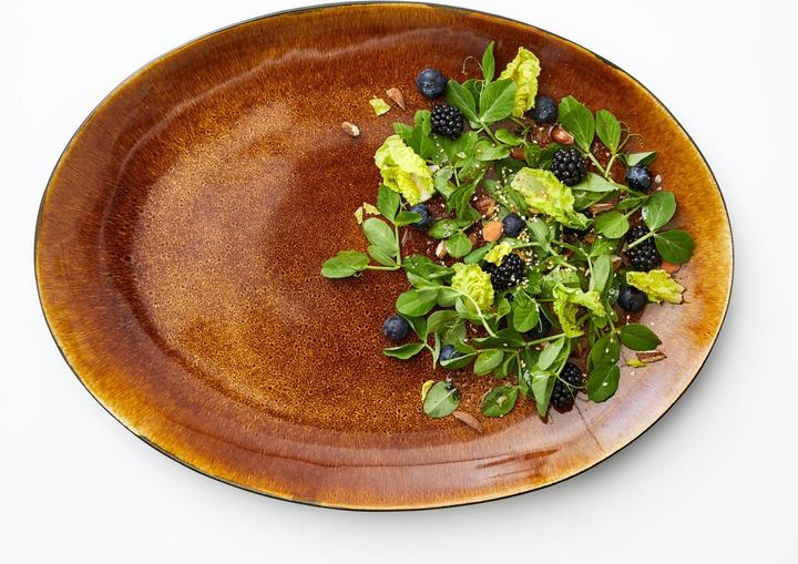 Actual product image Bitz Serving platter 45 x 34 cm amber black