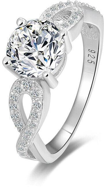 Image du produit Beneto Silver glittering ring AGG204 - Circuit : 54 mm (L) (54)