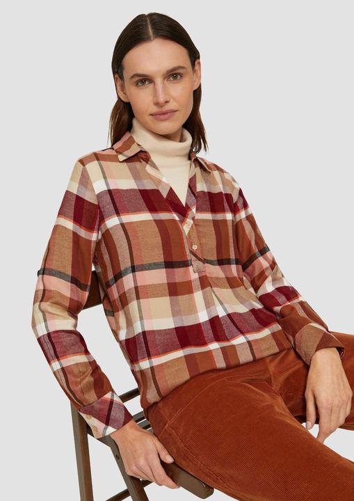 Immagine prodotto S.Oliver Bluse Karierte Bluse mit Hemdkragen (36)
