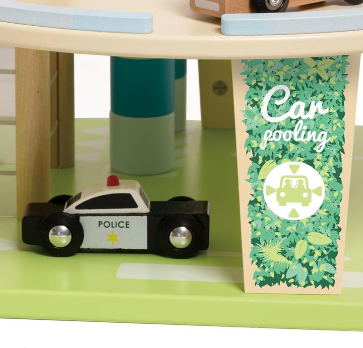 Produktbild Classic World Nachhaltige Holzgarage mit Zubehör, 19-tlg.