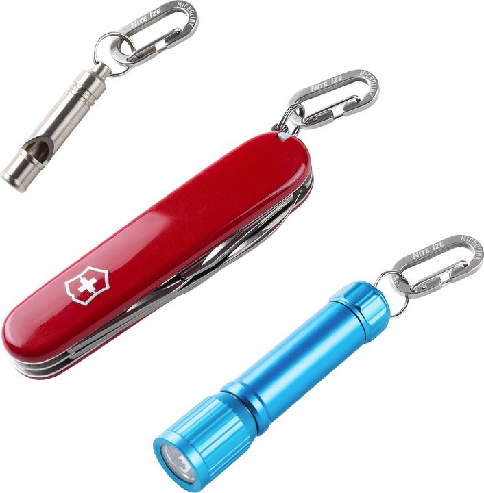 Actual product image Nite Ize MicroLink Steel Silver Karabiner 4 Stück