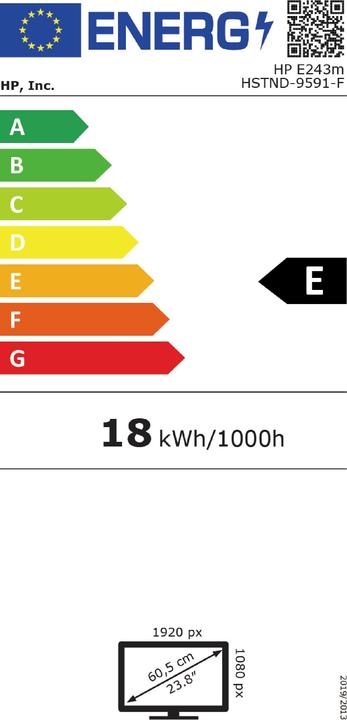 Energie-Label HP EliteDisplay E243m (1920 x 1080 Pixel, 23.80")