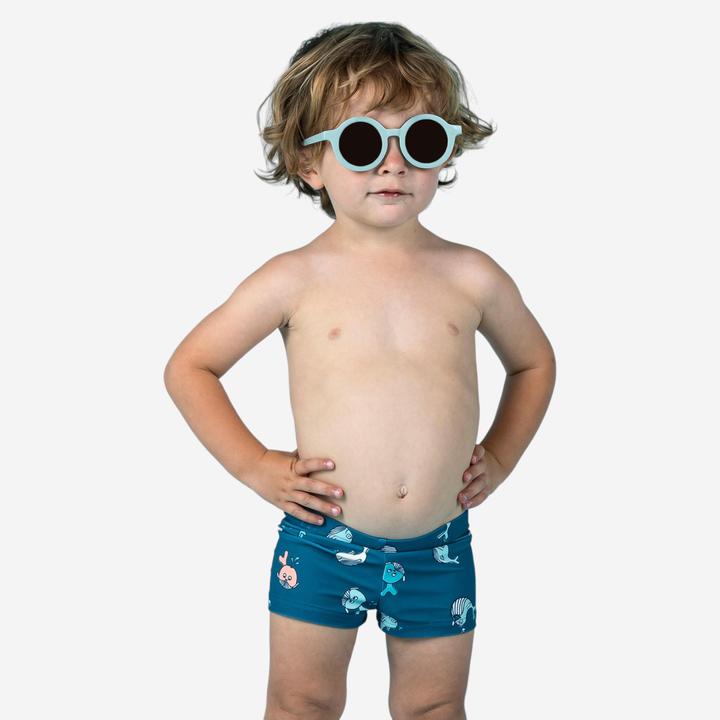 Produktbild Nabaiji Badehose Boxer Baby/Kinder - Wal dunkelblau (80)