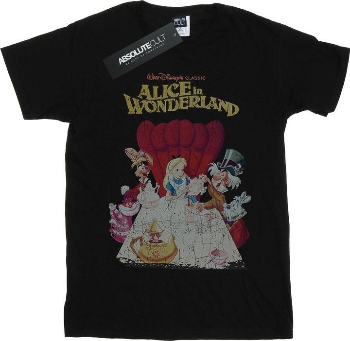 Produktbild Disney Alice In Wonderland Retro Poster TShirt Mädchen (140, 146)