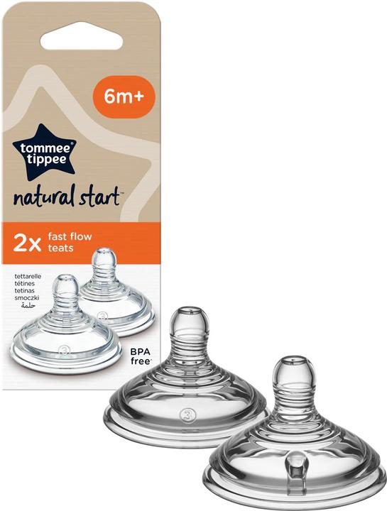 Produktbild Tommee Tippee Easi-Vent Sauger Babyflaschenaufsatz Rund Schneller Durchfluss