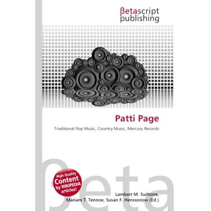 Patti Page, Fachbücher von Lambert M. Surhone, Miriam T. Timpledon, Susan F. Marseken