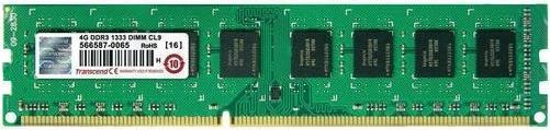 Actual product image Transcend JetRam 4GB DDR3 1333Mhz U-DIMM 1Rx8 (1 x 8GB, 1333 MHz, DDR3-RAM, DIMM)