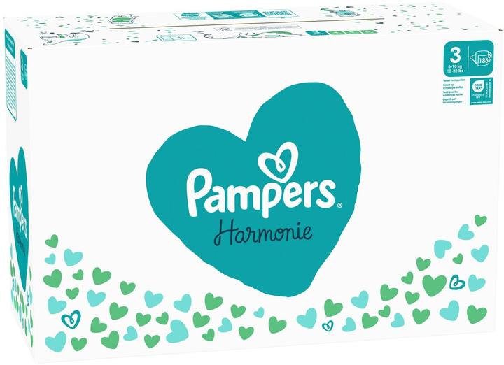 Immagine prodotto Pampers Harmonie (Dimensione 3, Pacco mensile, 186 Pezzo/i)