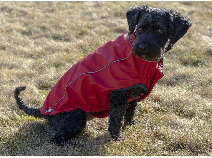 Produktbild Canada Pooch Go Fresh Pet - Reversible Rain jacket Scarlet Red L 46cm (46, Hundeschwimmweste)