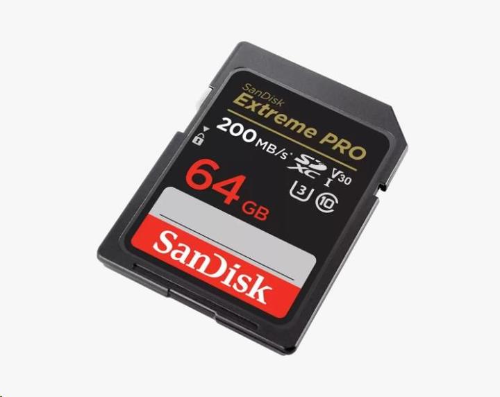 Actual product image SANDISK Extreme PRO UHS-I V30 (64 GB, SDXC, U3, UHS-I)