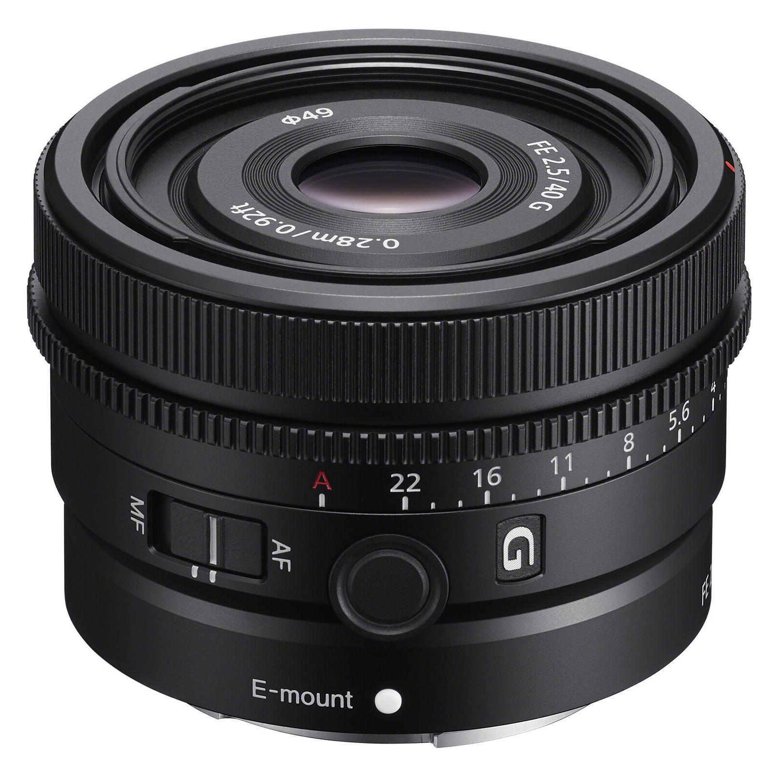 Sony FE 40mm f/2.5 G (Sony E, Vollformat), Objektiv, Schwarz