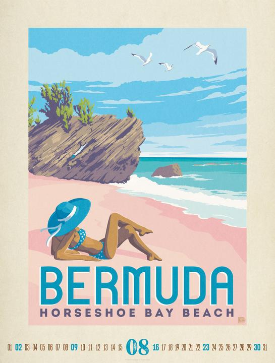 Produktbild Travel Time - Reise-Plakate Kalender 2026