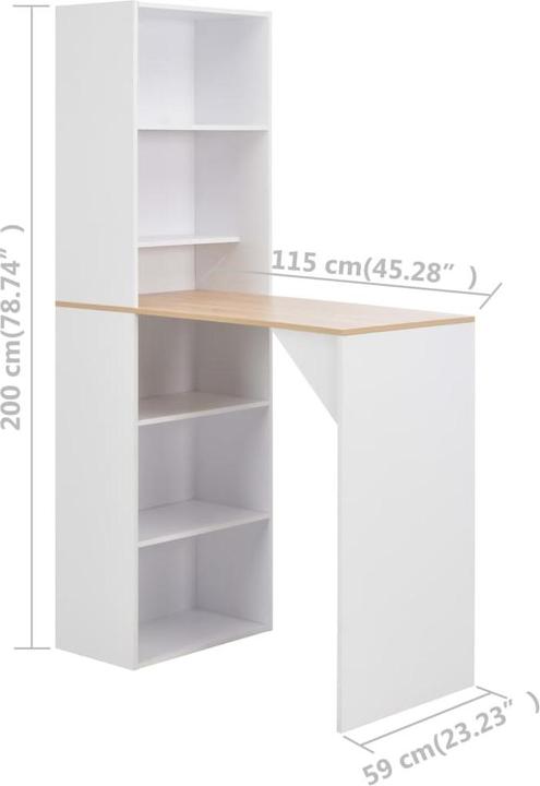 Produktbild vidaXL Bartisch (115 x 115 x 200 cm)