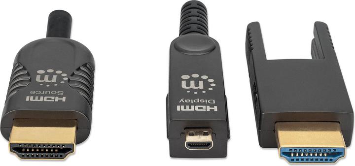 Produktbild Manhattan Aktives optisches High Speed HDMI-Glasfaserkabel mit abnehmbarem Stecker (20 m, HDMI)