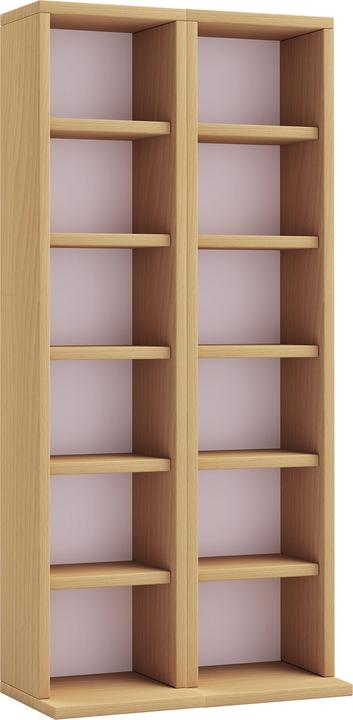 Image du produit VCM Bois CD DVD Stand Étagère Milano (42 x 20 x 92 cm)