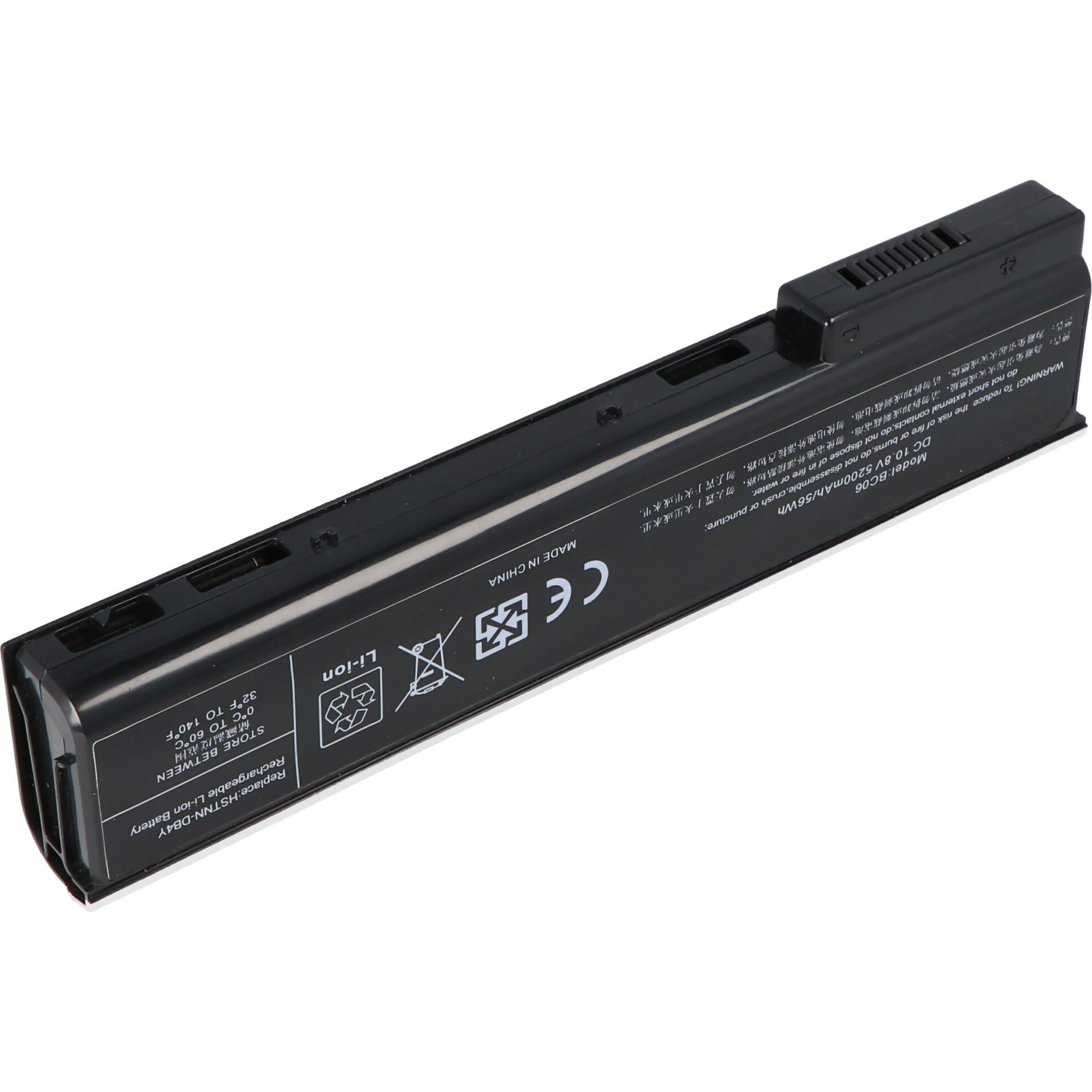 AccuCell Akku passend für den HP ProBook AkkuPack 10,8 Volt 5200mAh (5200 mAh), Notebook Akku