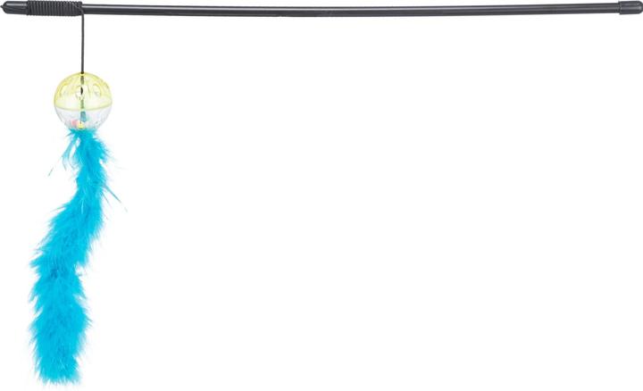 Trixie Speelhengel Met Ratelbal En Veer Kunststof Assorti (Spielangel Katze)