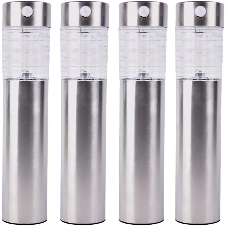 Produktbild Benson Garden 4er-Set Edelstahl Solar-Gartenlampe mit Bewegungssensor
