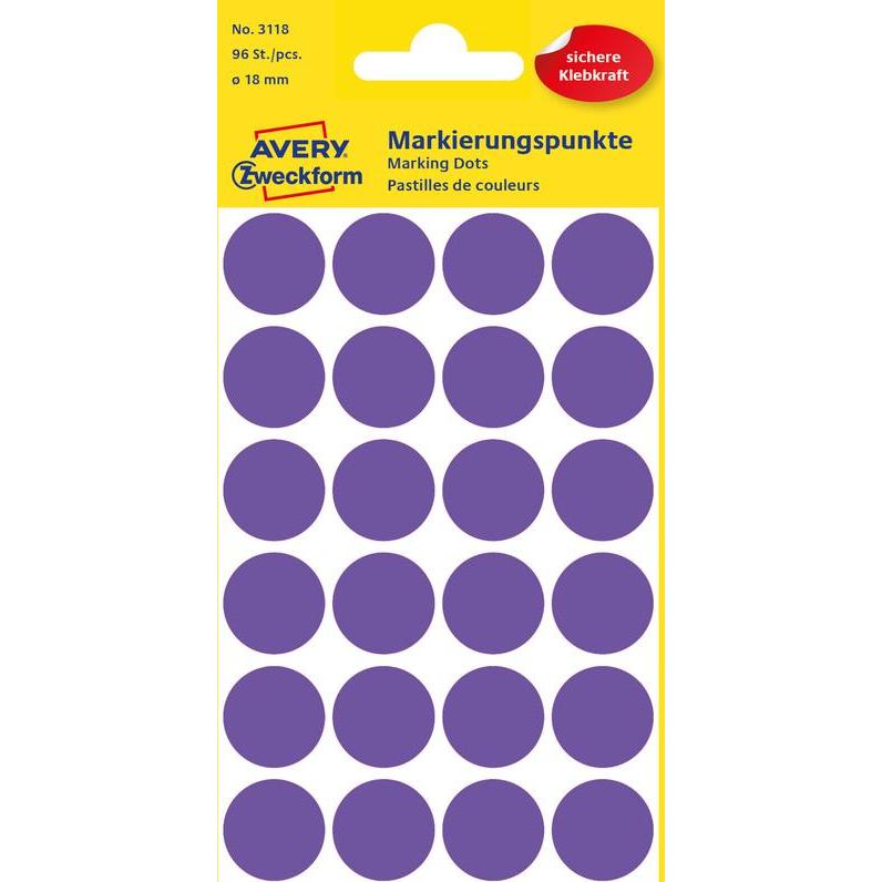 Avery, Etiketten, Markierungspunkte