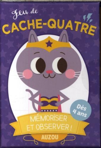 Produktbild Auzou France Jeu de cache-quatre : mémoriser et observer! dès 4 ans (Französisch)
