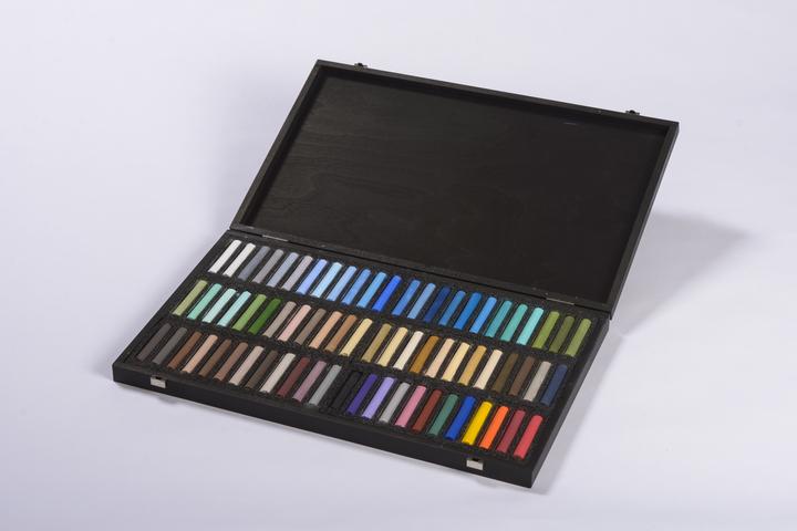 BlockX Coffret bois 72 Pastels - Paysage - Jaune de nickel (Marine, 20 x)